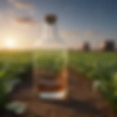 Glufosinate in Modern Agriculture Agricultural fields showcasing the application of glufosinate in crop management