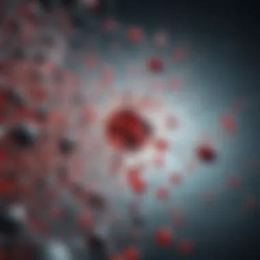 Molecular Interactions with Antibiotics Molecular model illustrating antibiotic interaction
