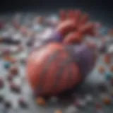 Diagram illustrating the mechanisms of antihypertensive drugs in heart failure management