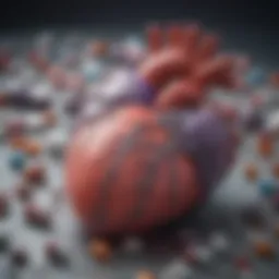 Diagram illustrating the mechanisms of antihypertensive drugs in heart failure management