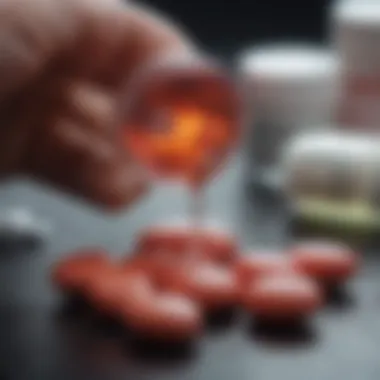 Illustration of antiviral medication targeting herpes