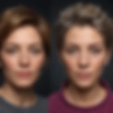 Intertwined Identities of Age and Gender An artistic representation of age and gender identity intertwined.