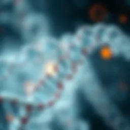Conceptual illustration of mRNA technology in vaccines