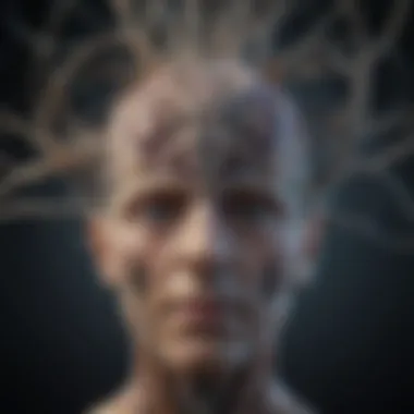 Neural Network of Auditory Hallucinations A complex neural network depiction illustrating the brain regions involved in auditory hallucinations.