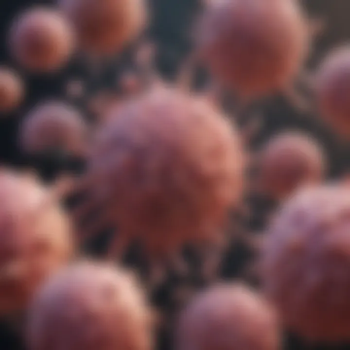 Infographic showing biological behavior of cancer at various stages