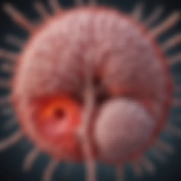Diagram illustrating the blood-brain barrier and Candida interaction