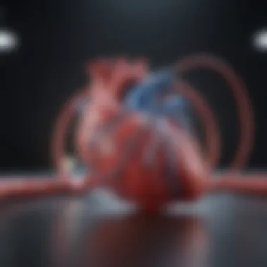 Cardiac Health Trends and Technology Graphical representation of cardiac health trends powered by technology