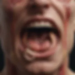 A detailed anatomical diagram of the sinus cavities