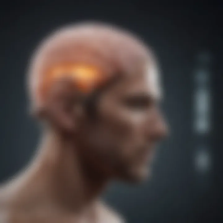 An individual using technology, like a brain-training app, for cognitive improvement