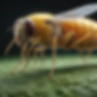 Biological Control Methods for Whiteflies Illustration depicting the interaction between biological control and whitefly populations