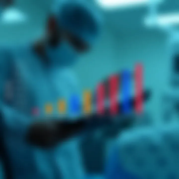 Graph showcasing patient outcomes with different DIC management strategies