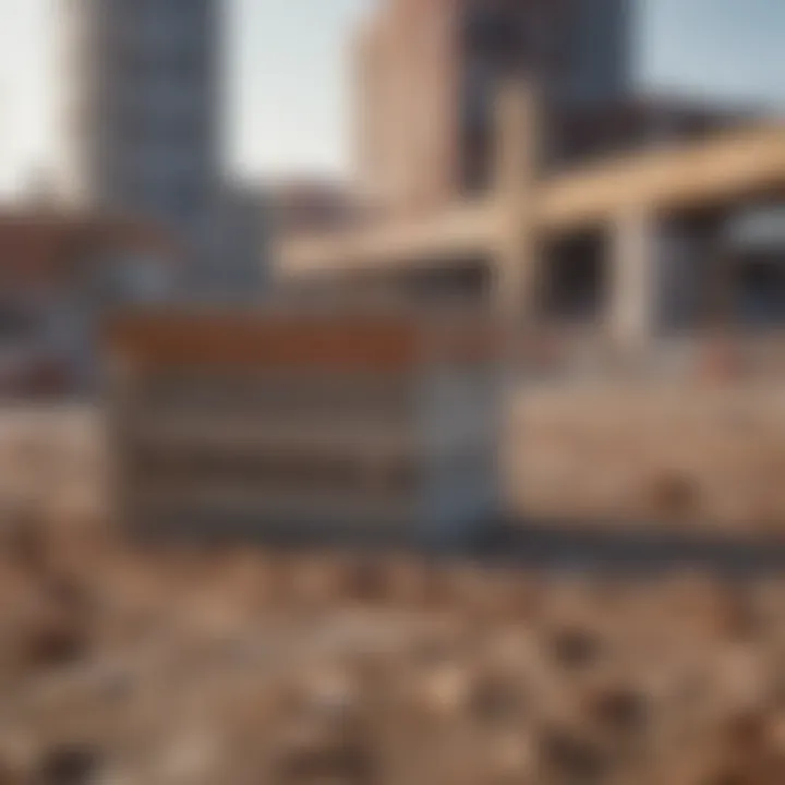 Illustration of the environmental benefits of using concrete with bricks