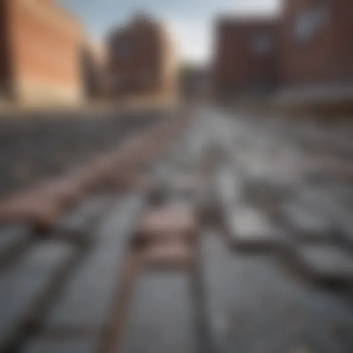 Historical construction techniques utilizing concrete and bricks