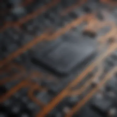 Conductive Ink on Circuit Board Close-up view of conductive ink on a circuit board
