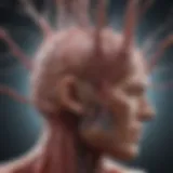 Detailed view of cerebral vasculature