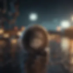 Visual representation of blockchain technology