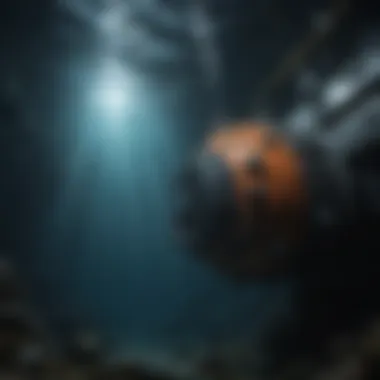 Exploring the Abyss: Advanced Submersible Technology An advanced submersible exploring the ocean floor