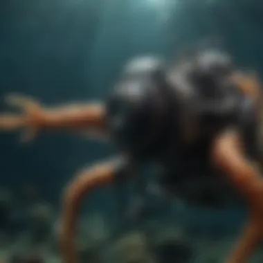 Underwater Research: Discovering New Species A team of scientists examining deep sea specimens