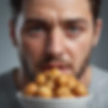 Emotional Triggers in Eating Behavior Illustration of emotional triggers affecting eating habits