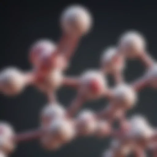 Molecular structure of glutathione showcasing its antioxidant properties.