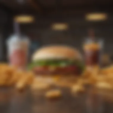Nutritional Gaps in Fast Foods Illustration depicting the nutritional gaps in fast foods