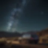 A serene night sky filled with stars and celestial bodies
