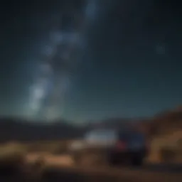 A serene night sky filled with stars and celestial bodies