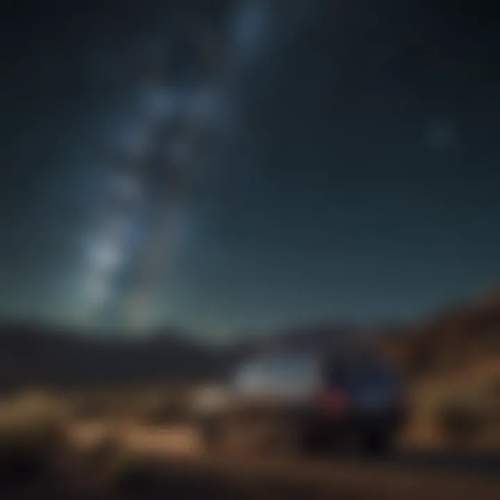 A serene night sky filled with stars and celestial bodies