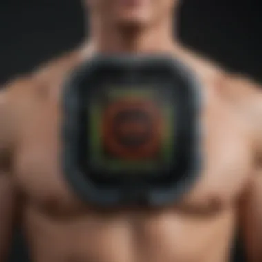 Amazon Halo's Technological Framework Illustration of the Amazon Halo device showcasing body fat measurement technology