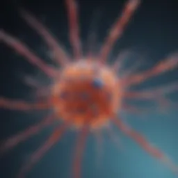 Illustration depicting the molecular structure of beta actin