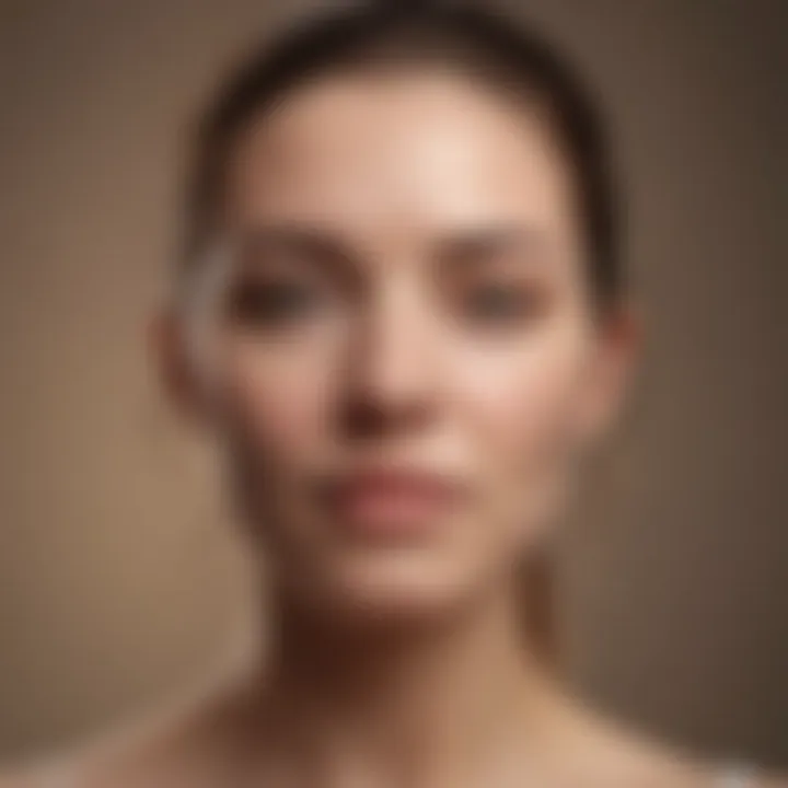 A diagram showcasing the benefits of different skin treatments.