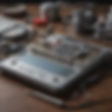 Materials for Homemade Iontophoresis Machine A close-up view of the materials required for constructing a homemade iontophoresis machine.