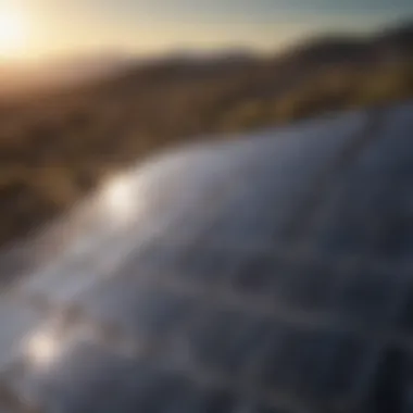 Harnessing Solar Energy: Innovations in Panel Technology A futuristic solar panel installation harnessing energy from the sun