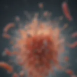 Illustration of Lactobacillus reuteri in a gut microbiome