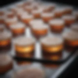 Soft agar assay setup with culture plates