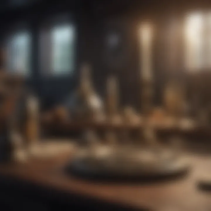 Historical artifacts representing Swedish culture