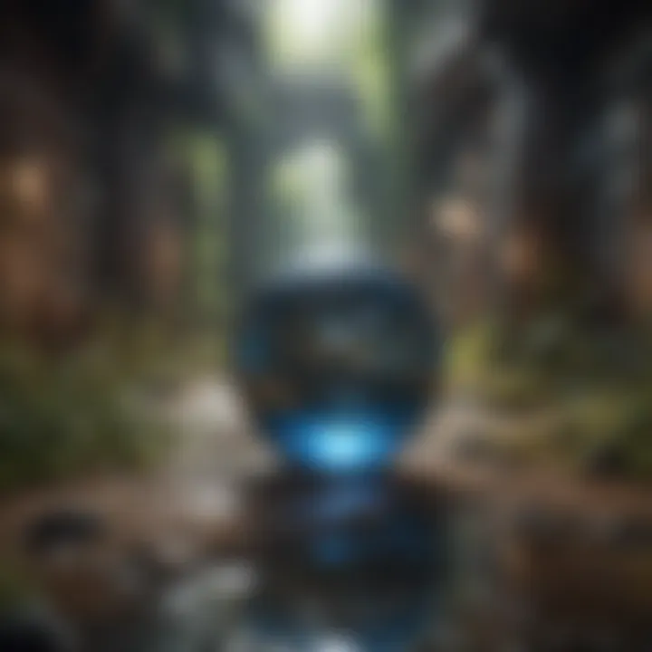 Conceptual representation of hybrid virtual environments blending physical and digital realms.