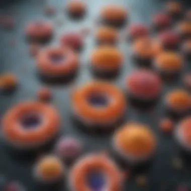 Diagram showcasing the types of cells in the islets of Langerhans