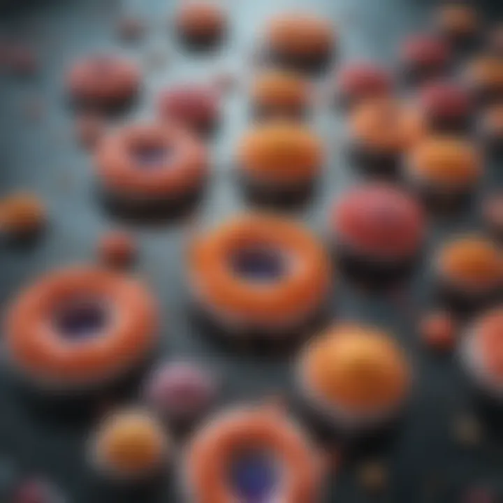 Diagram showcasing the types of cells in the islets of Langerhans