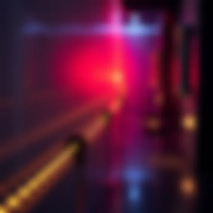 A historical timeline highlighting key developments in the study of light