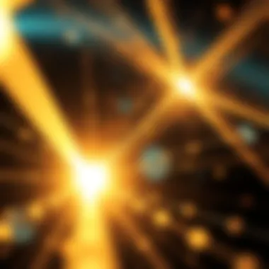 An infographic showcasing the applications of light quanta in modern technology