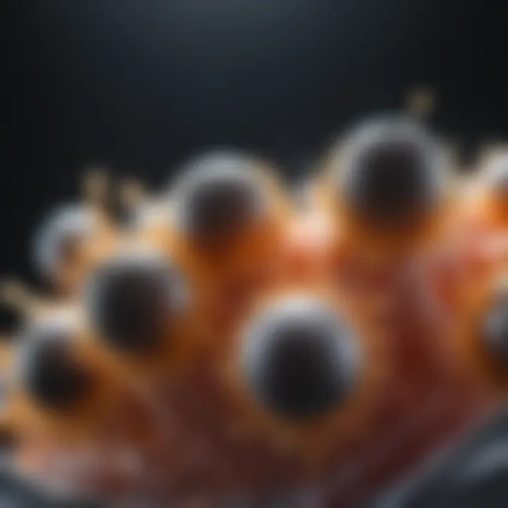 Illustration of biological mechanisms involving potassium