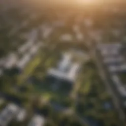 Aerial view of the University of Nairobi campus showcasing its architecture and green spaces.