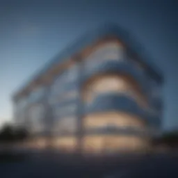 Exterior view of the largest cancer hospital showcasing its modern architecture