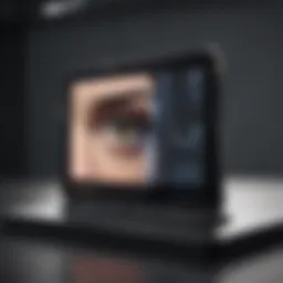 Innovative flexible display technology showcasing a prototype device