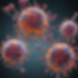 Illustration depicting the mechanism of flow antibodies binding to target antigens.