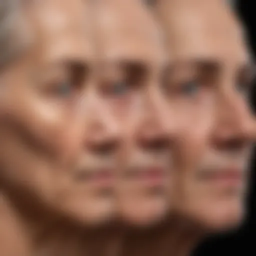 Diagram illustrating the progression of geographic atrophy in AMD