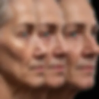 Progression of Geographic Atrophy in Age-Related Macular Degeneration Diagram illustrating the progression of geographic atrophy in AMD