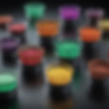 Visual representation of various excitation and emission filters used in microscopy.