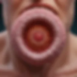 Visual representation of herpes simplex labialis virus